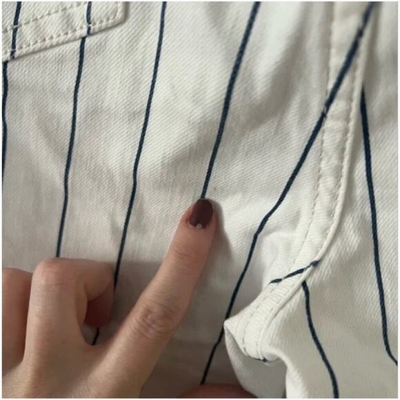 Joe's Jeans The Slim Kick High-Rise Trousers in Starboard Stripe - Picture 8 of 10